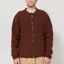 Universal Works Zip Bomber Jacket Cacao Wool Fleece