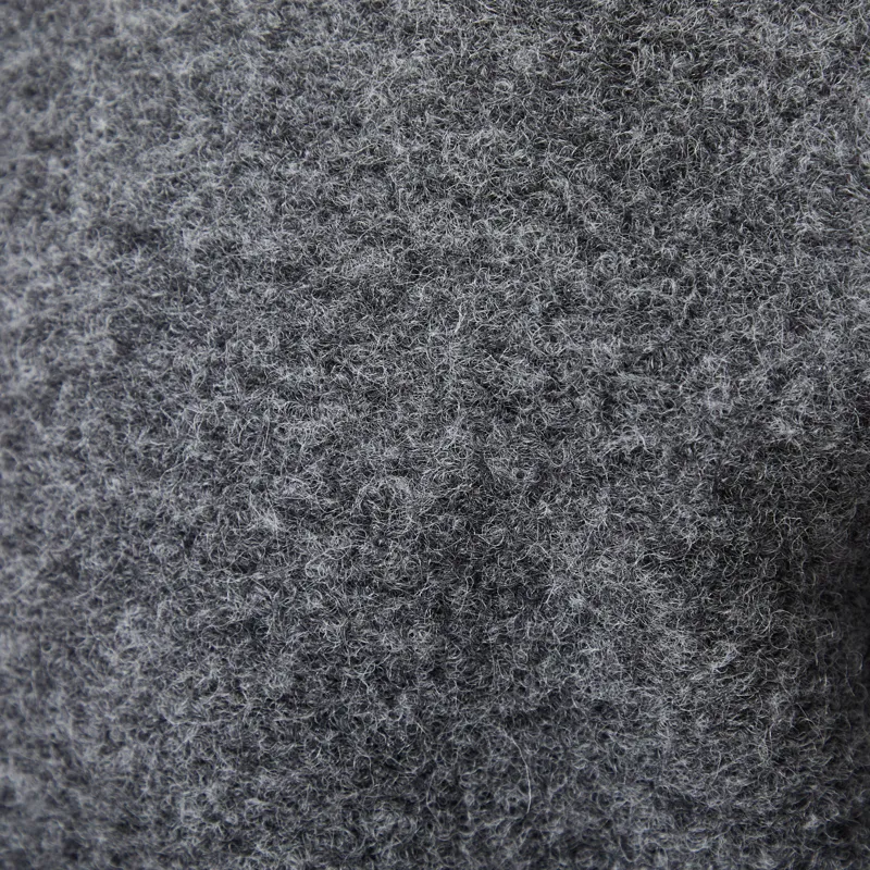 Universal Works Zip Bomber Jacket Grey Marl Wool Fleece-8