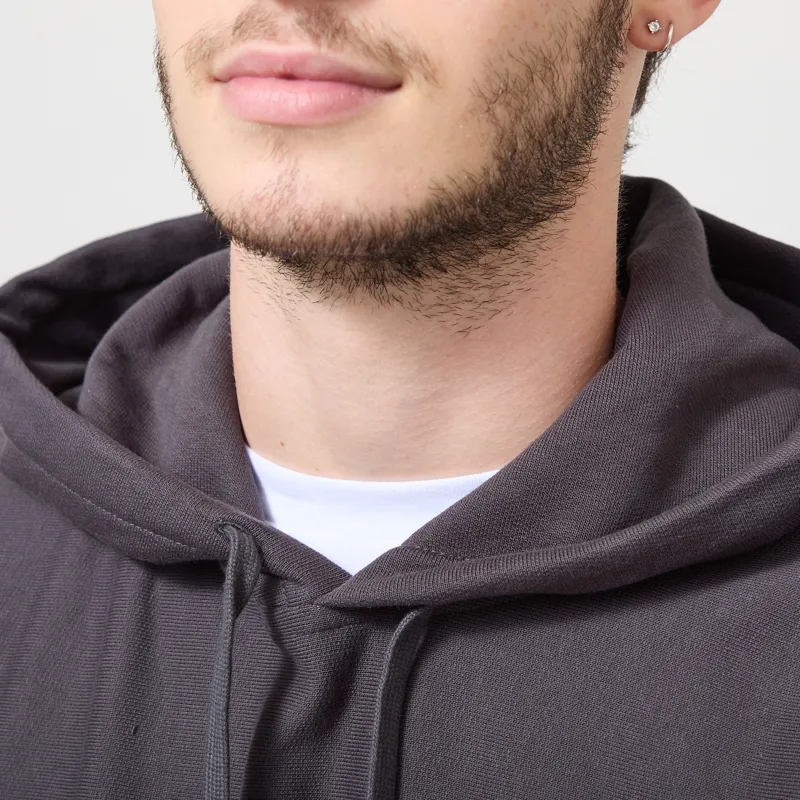Carhartt WIP Hooded American Script Sweat Graphite-3