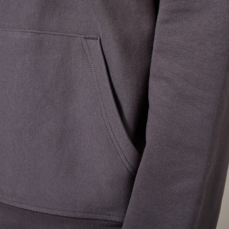 Carhartt WIP Hooded American Script Sweat Graphite-6