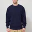 Universal Works Core Sweatshirt Navy Brush Back Sweat
