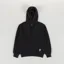 Universal Works Core Hoodie Black Brush Back Sweat