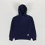 Universal Works Core Hoodie Navy Brush Back Sweat