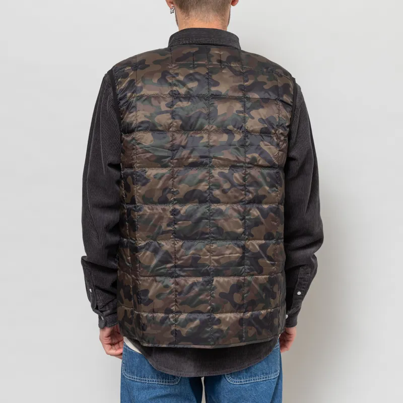 Taion V-Neck Button Down Vest Regular Camo-3