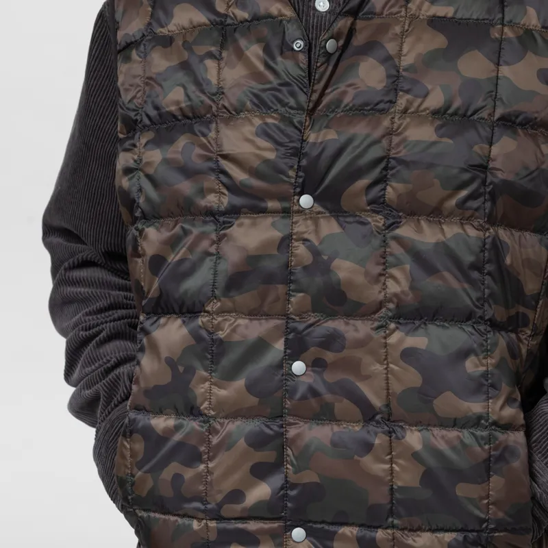 Taion V-Neck Button Down Vest Regular Camo-7