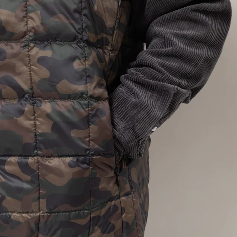 Taion V-Neck Button Down Vest Regular Camo-6