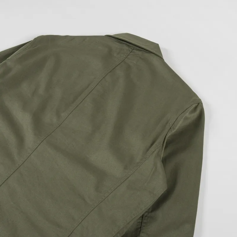 Universal Works Bakers Jacket Light Olive Twill-3