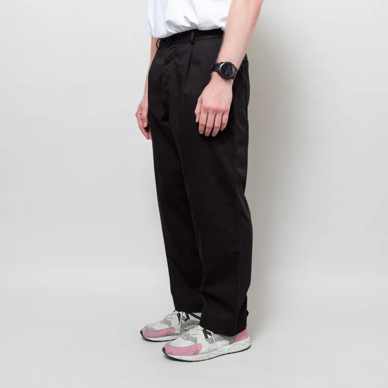 Universal Works Duke Pant Black Twill-1