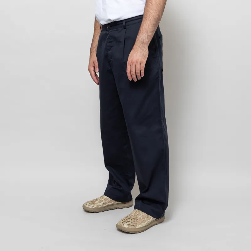 Universal Works Duke Pant Navy Twill-1