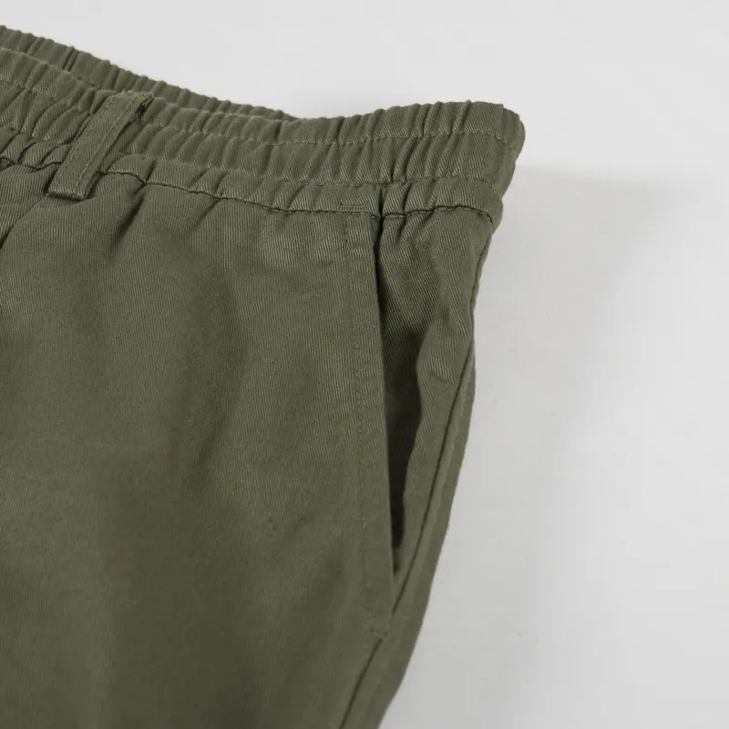 Universal Works Pleated Track Pant Light Olive Twill-7