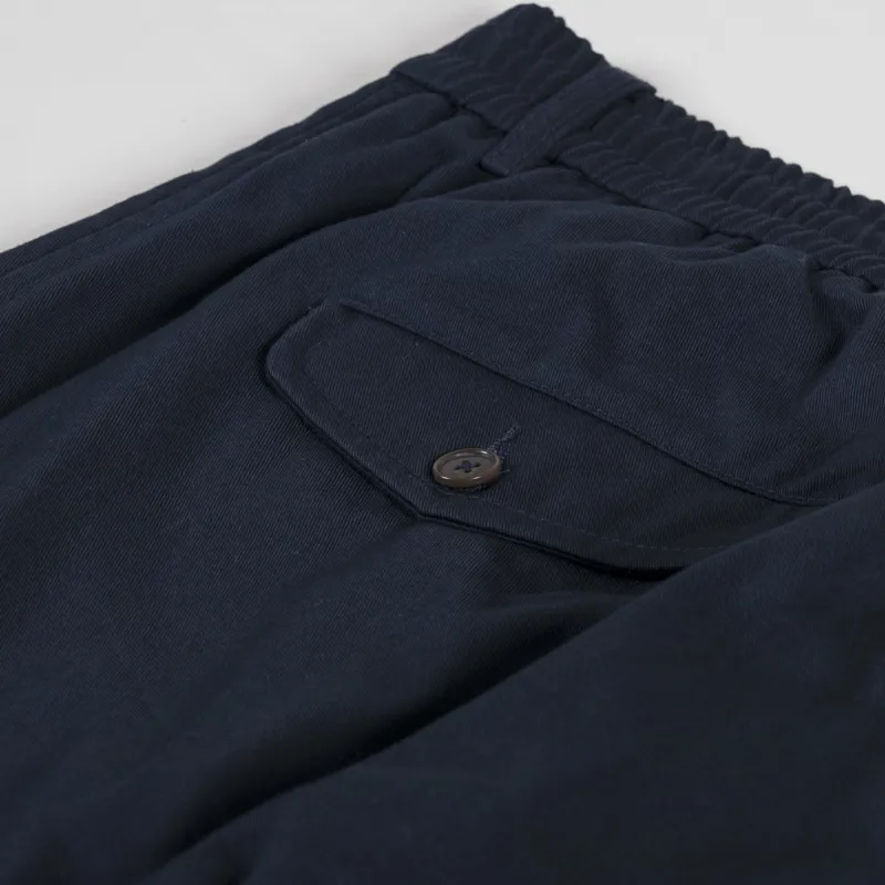 Universal Works Pleated Track Pant Navy Twill-8