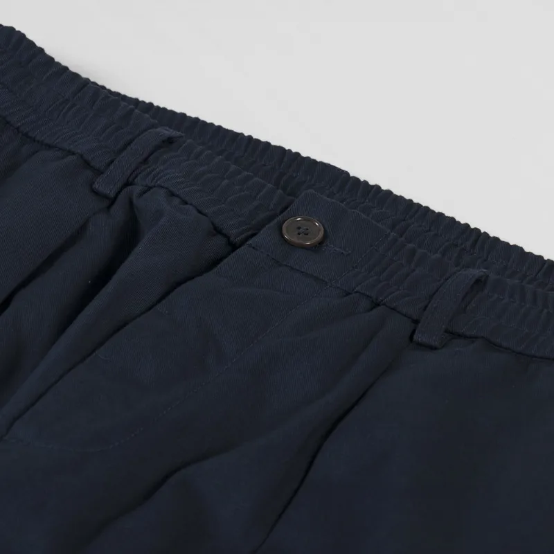 Universal Works Pleated Track Pant Navy Twill-10
