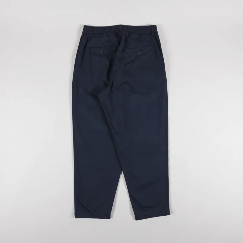 Universal Works Pleated Track Pant Navy Twill