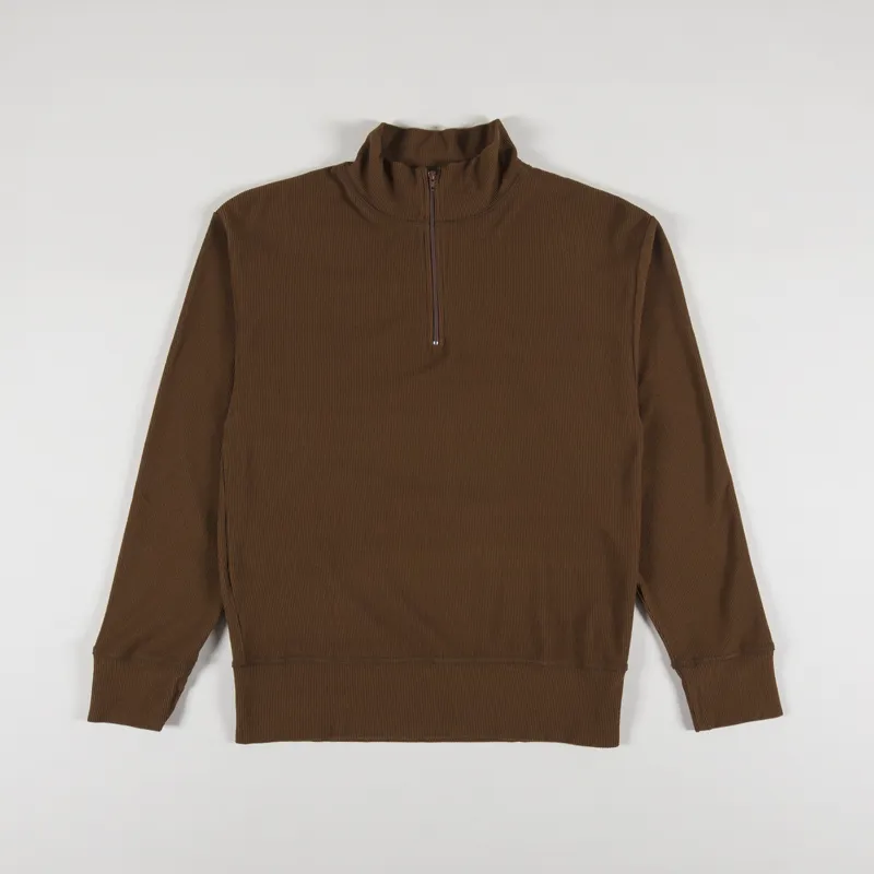 Girls of Dust Womens Zipper Pullover Rib Peluche Capuccino