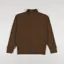 Girls of Dust Womens Zipper Pullover Rib Peluche Capuccino