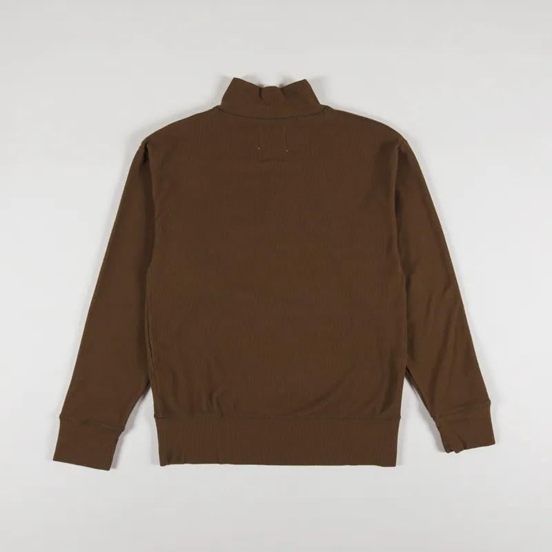 Girls of Dust Womens Zipper Pullover Rib Peluche Capuccino-1