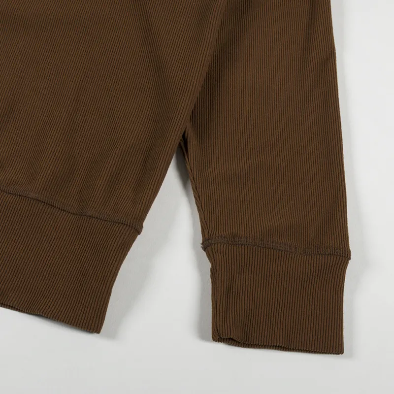 Girls of Dust Womens Zipper Pullover Rib Peluche Capuccino-9