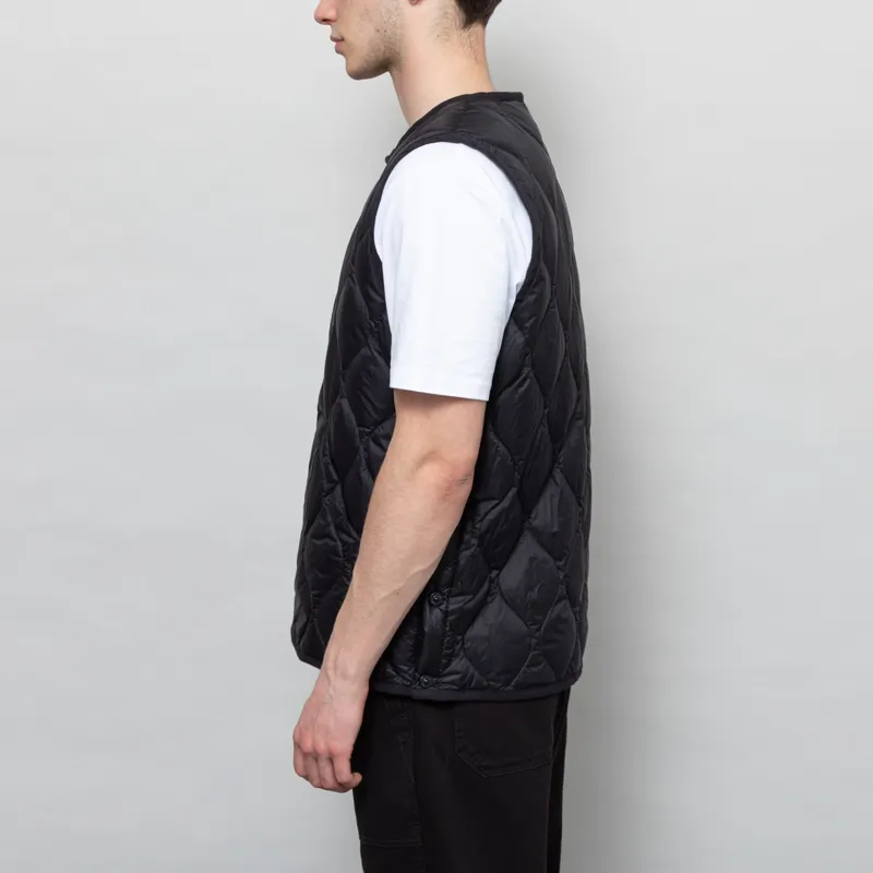 Taion Military Crewneck Down Vest Black-2
