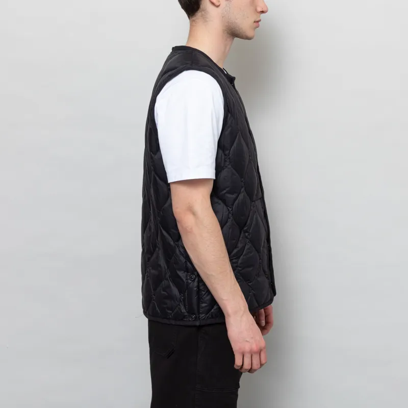 Taion Military Crewneck Down Vest Black-4