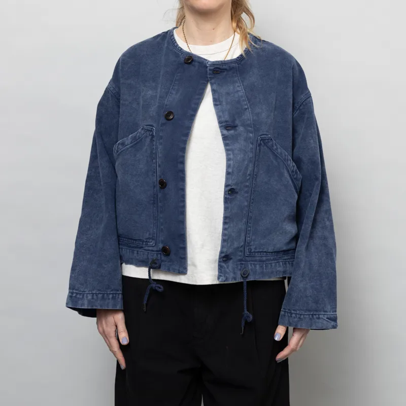 Girls Of Dust Womens Nuclear Jacket Canvas Infinity Blue-1