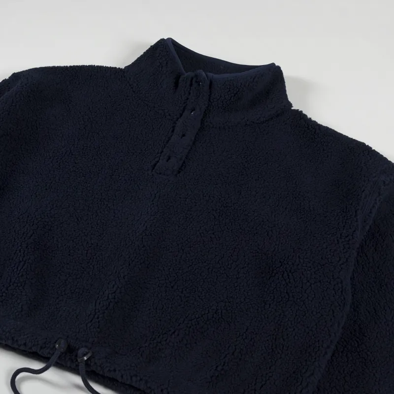 Girls of Dust Womens Marky Sweater Teddy Fleece Navy-6