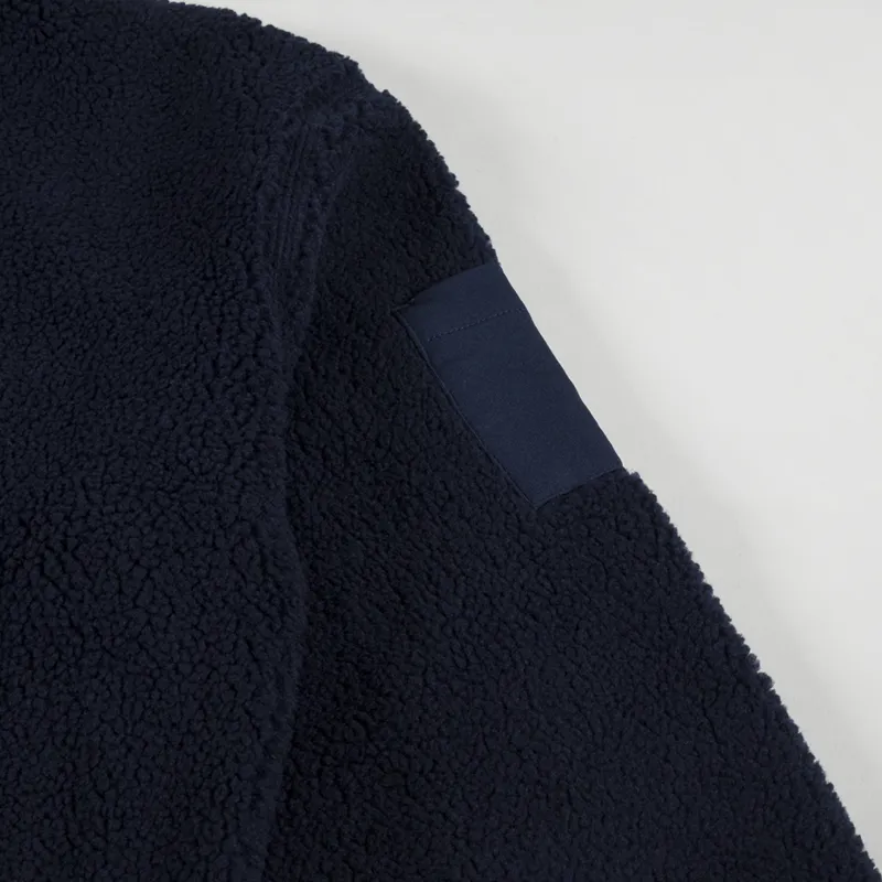 Girls of Dust Womens Marky Sweater Teddy Fleece Navy-10