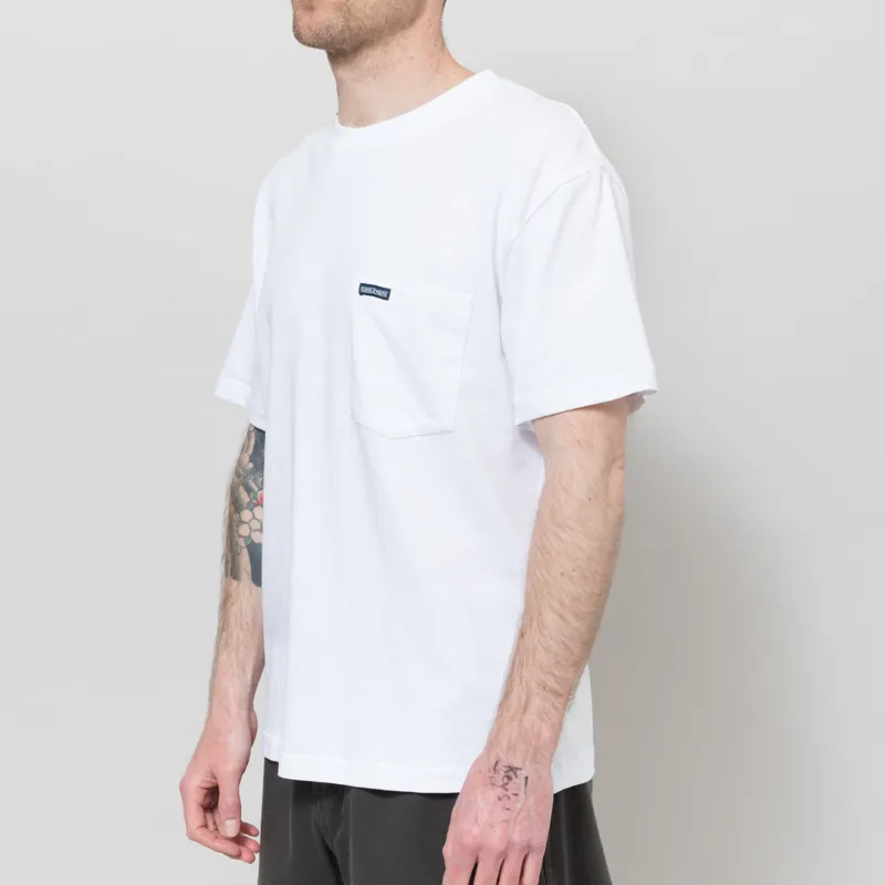 Dubbleware Slub Pocket T Shirt Bright White-1