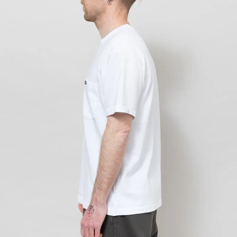 Dubbleware Slub Pocket T Shirt Bright White-2