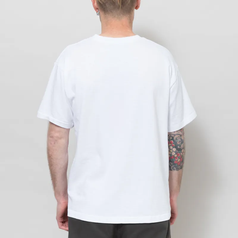 Dubbleware Slub Pocket T Shirt Bright White-3