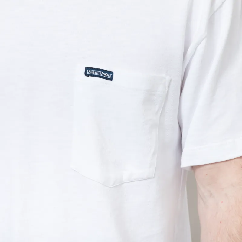 Dubbleware Slub Pocket T Shirt Bright White-6