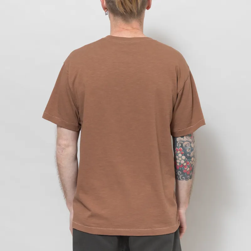 Dubbleware Slub Pocket T Shirt Cocao-3