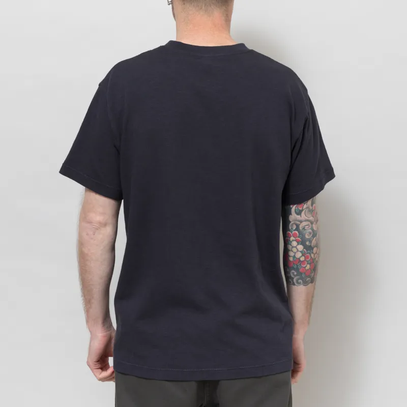Dubbleware Slub Pocket T Shirt Dark Navy-3