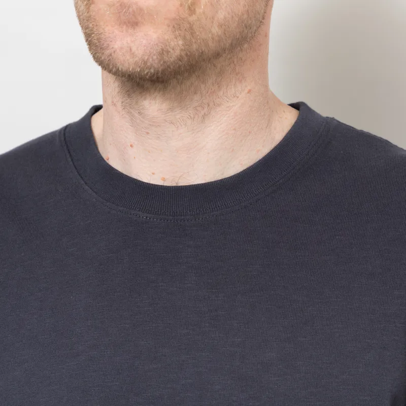 Dubbleware Slub Pocket T Shirt Dark Navy-5