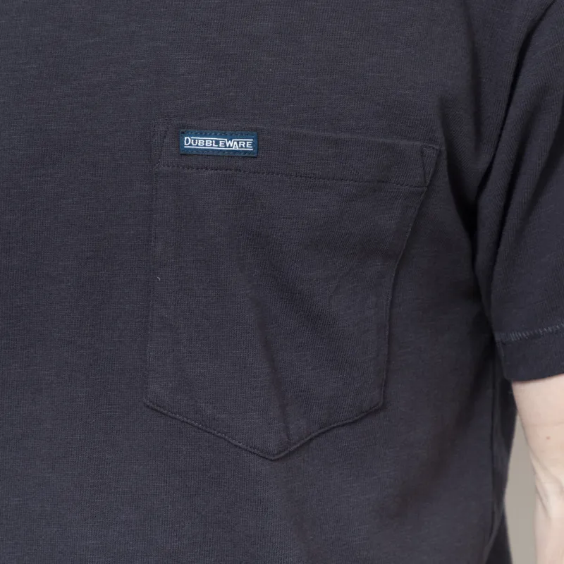 Dubbleware Slub Pocket T Shirt Dark Navy-6