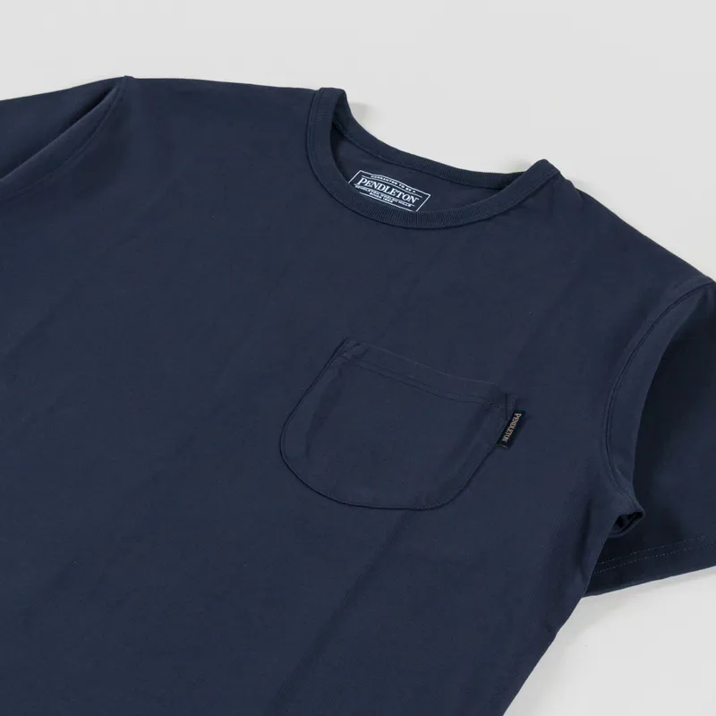Pendleton Heavyweight Pocket T Shirt Dark Navy-1
