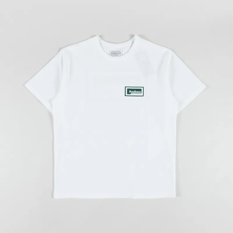 Pendleton Patch Graphic T Shirt Bright White-1