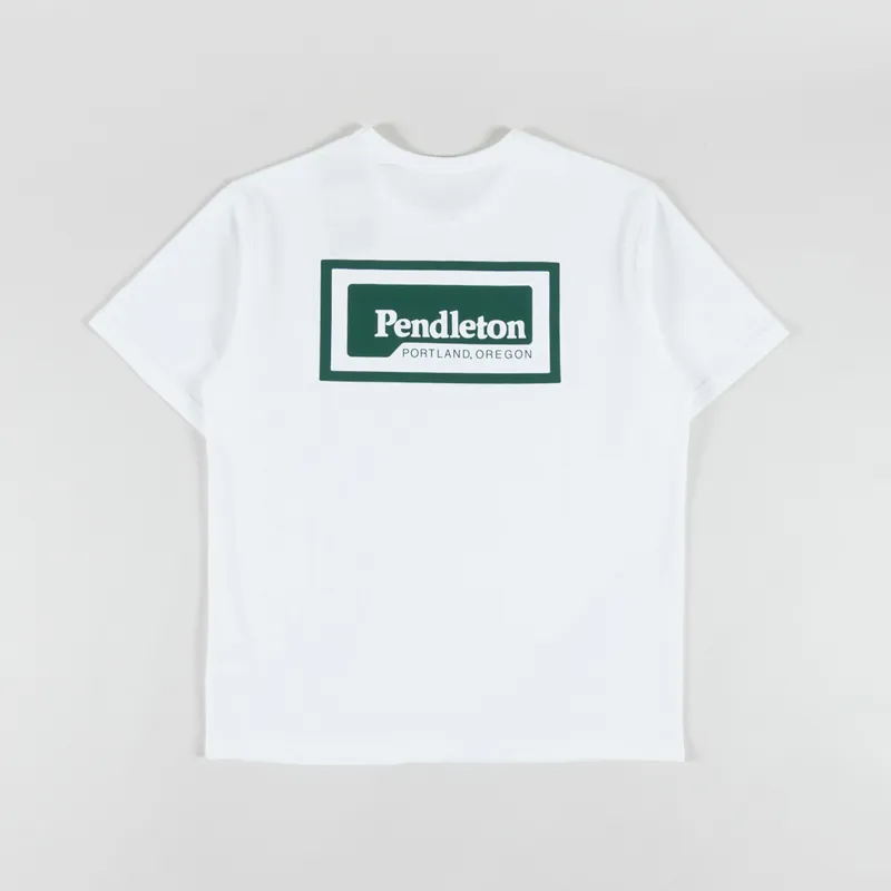 Pendleton Patch Graphic T Shirt Bright White
