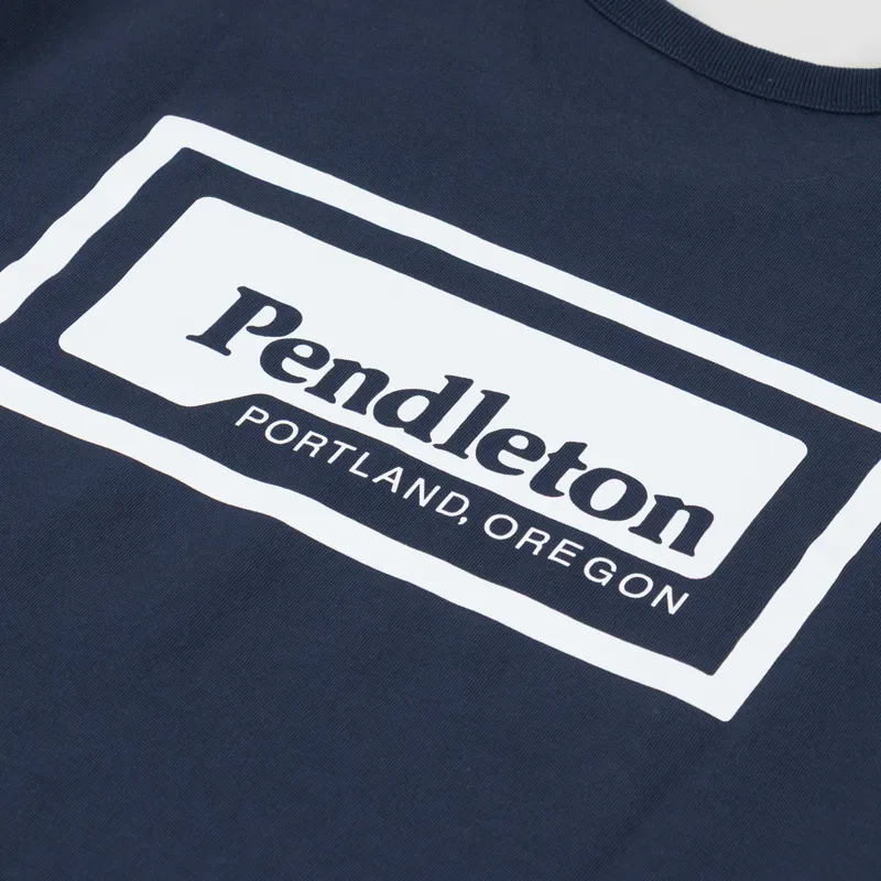 Pendleton Patch Graphic T Shirt Dark Navy-4