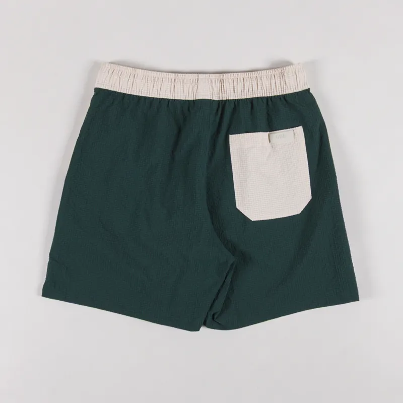 Oas Rex Swim Shorts Dark Green-1