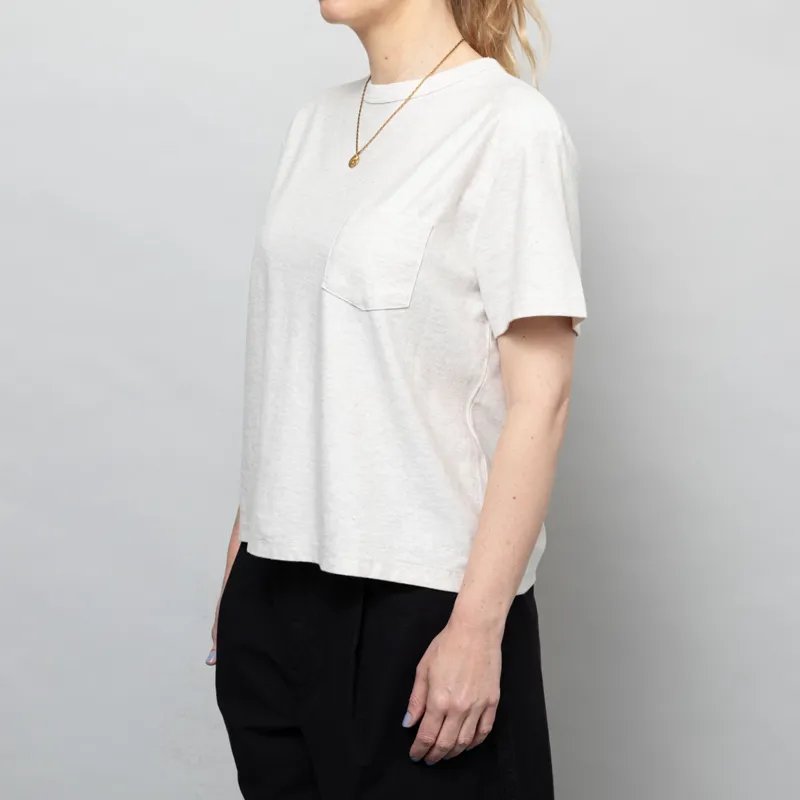 Girls Of Dust Womens Pocket T Shirt Cotton Melange Raffia-1