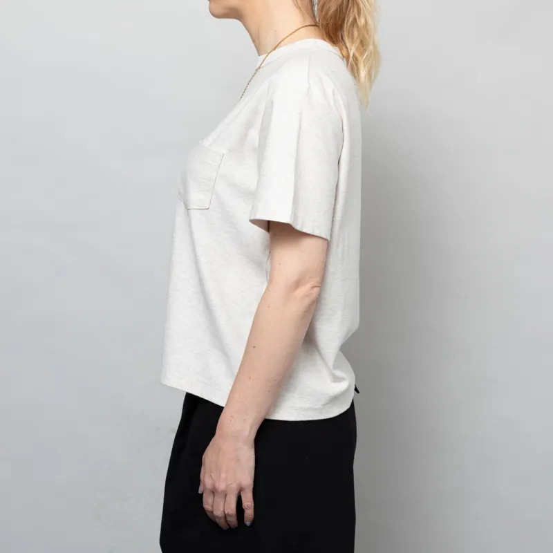 Girls Of Dust Womens Pocket T Shirt Cotton Melange Raffia-2