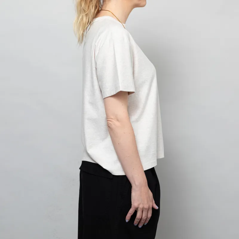 Girls Of Dust Womens Pocket T Shirt Cotton Melange Raffia-4