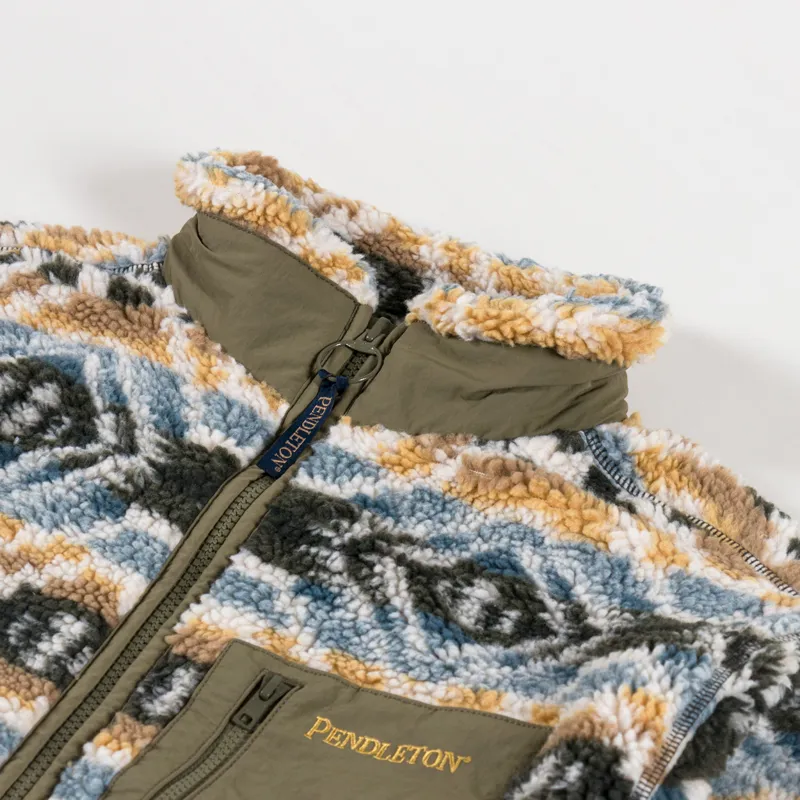 Pendleton Full Zip Fleece Jacket Abiquiu Sky-6