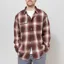 Dubbleware Heritage Check Workshirt Brown Maroon Plaid