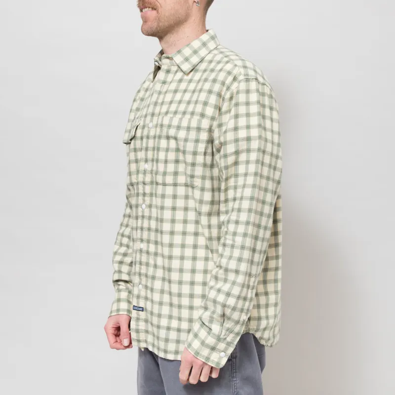 Dubbleware Heritage Check Workshirt Green Plaid-1