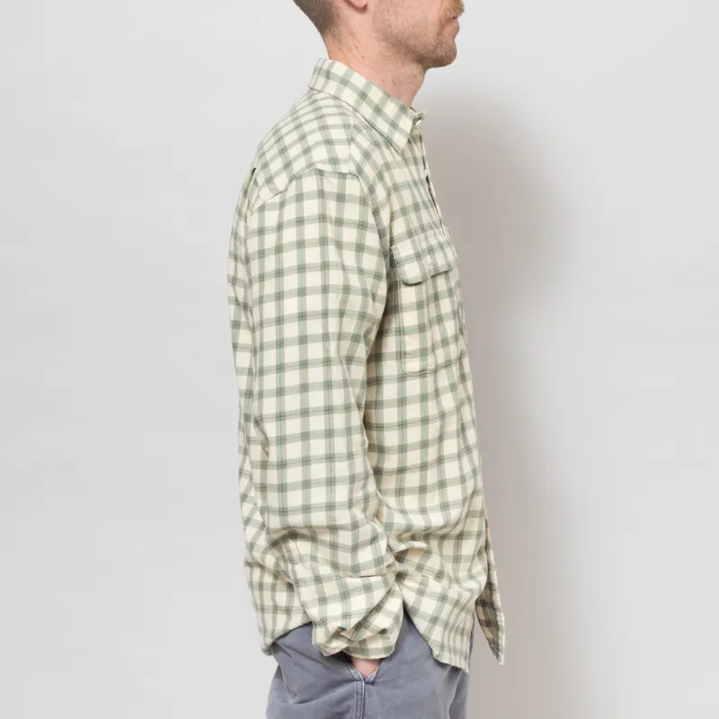 Dubbleware Heritage Check Workshirt Green Plaid-4