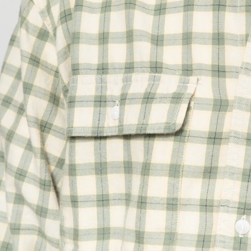 Dubbleware Heritage Check Workshirt Green Plaid-7