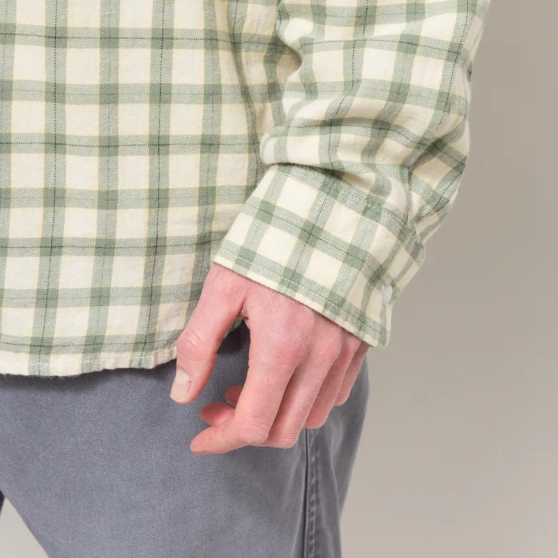 Dubbleware Heritage Check Workshirt Green Plaid-9