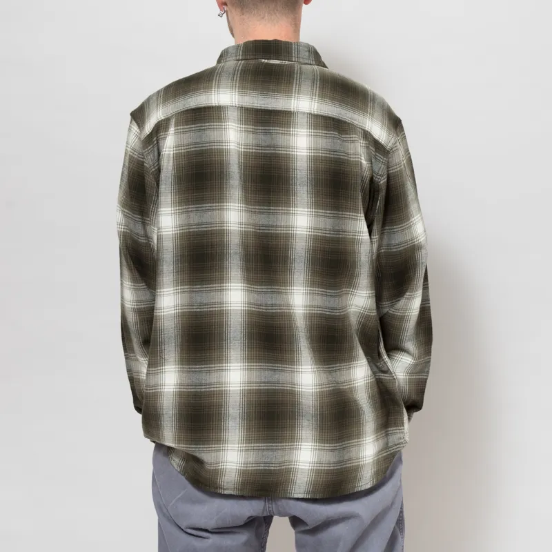 Dubbleware Heritage Check Workshirt Moss Plaid-3