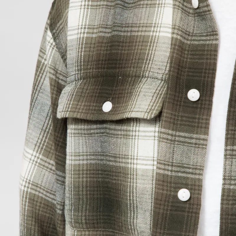 Dubbleware Heritage Check Workshirt Moss Plaid-6